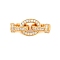 925 Sterling Silver Micro Pave Clear Cubic Zirconia Fold Over Clasps, Oval, Real 18K Gold Plated, 19x7.5x4.5mm, Hole: 4.5x3mm