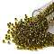 TOHO Round Seed Beads, Japanese Seed Beads, (747) Copper Lined Lime Green, 8/0, 3mm, Hole: 1mm, about 222pcs/10g