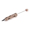 Iron Beadable Pen, Ball-Point Pen, with Polymer Clay Rhinestone, for DIY Personalized Pen with Jewelry Beads, Random Underlay, Black Diamond, 149x16mm