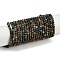 Natural Chrysocolla and Lapis Lazuli Beads Strands, Faceted, Round, 3mm, Hole: 0.7mm, about 137pcs/strand, 15.35''(39cm)