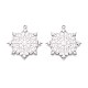 Рождественские подвески-снежинки из нержавеющей стали 304 STAS-T067-38P-1
