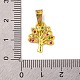 Латунные микро проложить кубического циркония подвески KK-E108-37G-01-3