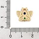 Латунные микро проложить кубического циркония слайд подвески ZIRC-I068-22G-02-3
