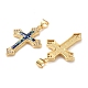 Латунные микропаве прозрачные подвески с фианитом KK-S048-06G-2