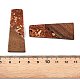 Подвески из непрозрачной смолы и ореха RESI-T058-04D-4