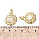 Латунные микро проложить кубического циркония подвески KK-U070-01C-G-3