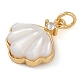 Латунные микро проложить кубического циркония подвески KK-U032-07G-2