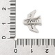Латунный микро pave прозрачный кубик циркония подвески ZIRC-I068-33P-3