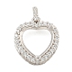 Сеттинги Серебряный кулон кабошон 925 стерлингов STER-B005-18P-1