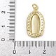 Латунные микро проложить кубического циркония подвески KK-Z123-24G-06-3