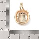 Латунные микро проложить кубического циркония подвески KK-S388-15G-3