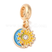 Подвеска из сплава с кристаллами и стразами в европейском стиле PALLOY-S189-14G