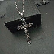 Модное унисекс ожерелье с подвеской в виде креста из сплава IG1143