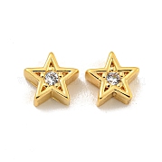 Латунные микропаве из прозрачного кубического циркония KK-B096-22G