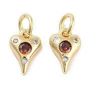 Латунные микро проложить кубического циркония подвески KK-C051-06G-02