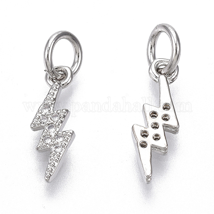 Латунные микро проложить кубического циркония подвески ZIRC-R109-017P-NF-1