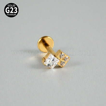 Серьги g23 из титана с микропаве из кубического циркония для хряща WG0CACB-08-1