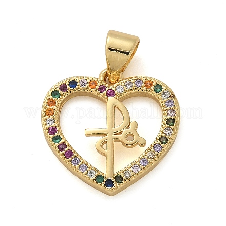 Латунные микро проложить кубического циркония подвески KK-M319-23G-05-1