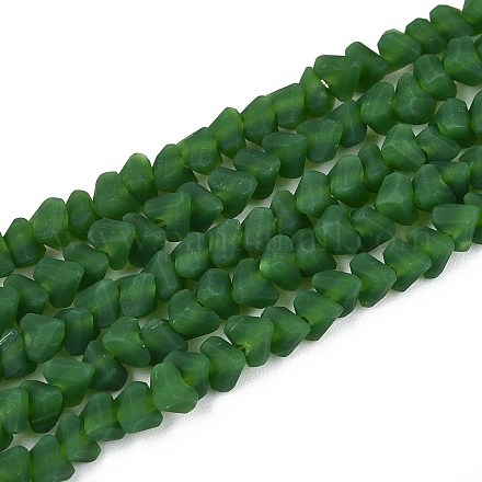 Нити из матовых непрозрачных стеклянных бусин GLAA-N017-4mm-17-1