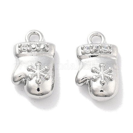 Подвески из прозрачного кубического циркония с микропейвом KK-M102-07P-1
