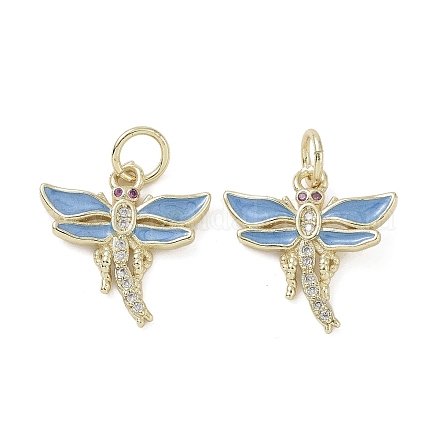 Латунные микро проложить кубического циркония подвески KK-L209-075G-02-1