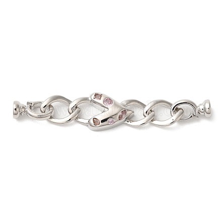 Сердце латунь микропаве из кубического циркония KK-A227-29P-1