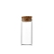 Glass Empty Wishing Bottle, with Cork Stopper, Column, Clear, 3x7cm, Capacity: 30ml(1.01fl. oz)