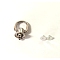 Alloy D Ring Head Screwback Button, with Screw, Button Studs Rivets for Phone Case DIY, DIY Art Leather Craft, Platinum, 2.9x2cm