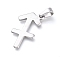 Non-Tarnish 304 Stainless Steel Pendants, Constellation/Zodiac Sign, Stainless Steel Color, Sagittarius, 34.5x19x1.5mm, Hole: 9.5x4.5mm