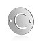 201 Stainless Steel Links connectors, Flat Round with Letter, Stainless Steel Color, Letter.C, 12x0.8mm, Hole: 0.8mm