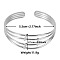 Non-Tarnish European and American Style Hollow 304 Stainless Steel Cuff Bangles for Women