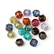 Electroplated Czech Glass Beads, Retro Style, Faceted, Oval, Mixed Color, 8x8mm, Hole: 1.2mm