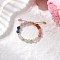 Adjustable Gemstone Finger Rings for Women, Colorful, Inner Diameter: 16.5~25mm