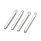 Tarnish Resistant 304 Stainless Steel Pendants, Cuboid, Stainless Steel Color, 23x3x2mm, Hole: 1.8mm