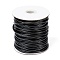 Korean Waxed Polyester Cord, Black, 3mm, about 47yards/roll