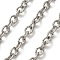 304 Stainless Steel Cable Chains, Unwelded, Stainless Steel Color, 8x6x1mm