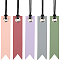 CRASPIRE 10Pcs 5 Colors Leather Bookmarks Pagemarkers with Tassel Personalized Genuine Handmade Leather Book Marks for Book Lovers Readers Writers Accessories Coffee Color Page Markers