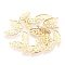 304 Stainless Steel Pendants, Leaf, Real 18K Gold Plated, 13x5.5x0.2mm, Hole: 0.8mm
