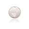 304 Stainless Steel Pendants, Flat Round with Heart Pattern, Stainless Steel Color, 11.5x1mm, Hole: 1.4mm