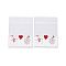 Christmas Theme Plastic Bakeware Bag, with Self-adhesive, for Chocolate, Candy, Cookies, Square, Ghost White, 130x100x0.2mm, about 100pcs/bag