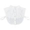 Polyester Collar, Detachable Lace Neckline Trim, Garment Accessories, White, 320x370x4mm