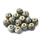 Handmade Porcelain Beads, Round, Azure, 6~7x5~6mm, Hole: 2mm