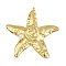 304 Stainless Steel Pendants, Starfish Shape, with Plastic Imitation Pearl, Golden, 65.5x62x8mm, Hole: 2mm