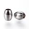 Tarnish Resistant 201 Stainless Steel Beads, Barrel, Stainless Steel Color, 5x4mm, Hole: 2mm