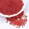 11/0 Grade A Transparent Glass Seed Beads, Round, Orange Red, 2x1.5mm, Hole: 0.8mm, about 3000pcs/50g