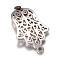 Tarnish Resistant 201 Stainless Steel Links connectors, Hamsa Hand/Hand of Fatima/Hand of Miriam, Stainless Steel Color, 27x14.5x1mm, Hole: 1mm