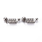 Tarnish Resistant 304 Stainless Steel Coil Cord Ends, Stainless Steel Color, 24x8mm, Hole: 5mm