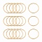 Brass Linking Rings, Lead Free & Nickel Free, Ring, Light Gold, 20x1mm, about 1000pcs/bag