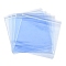 PVC Anti Oxidation Zip Lock Bags, Transparent Antitarnish Jewelry Packing Storage Pouch, Square, Cornflower Blue, 15.1x15x0.03cm, Unilateral thickness: 4.9 Mil(0.125mm)
