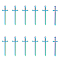 UNICRAFTALE 16pcs Rainbow Sword Pendants 45mm Stainless Steel Swords Charms Bookmark Hypoallergenic Punk Earring Sword Charms Metal Bracelets Charm for DIY Jewelry Making